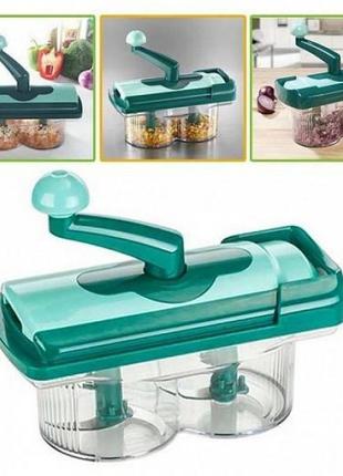 Универсальный измельчитель овощей nicer dicer twist, фигурная овощерезка, терка овощерезка xe-980 с2 фото