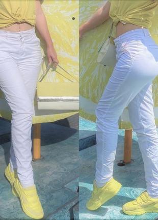 Базові білі брюки чінос h&m logg6 фото