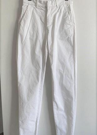 Базовые белые брюки чинос h&m logg3 фото