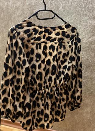 Леопардова блуза only6 фото