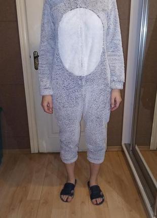 Пижама женская кигуруми заяц, бренд etam, костюм женский заяц, xs
