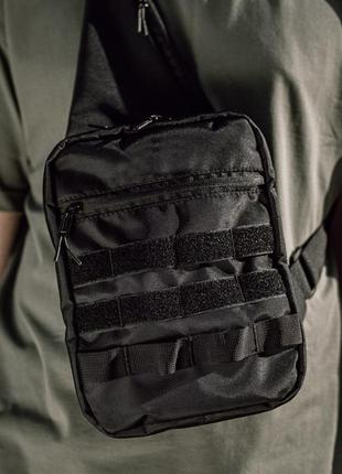 Тактический мессенджер | тактическая сумка на грудь | мужские сумки через плечо | сумка qr-539 кобура