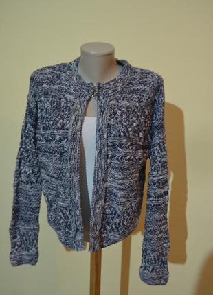 Красивый теплый кардиган котон 75%