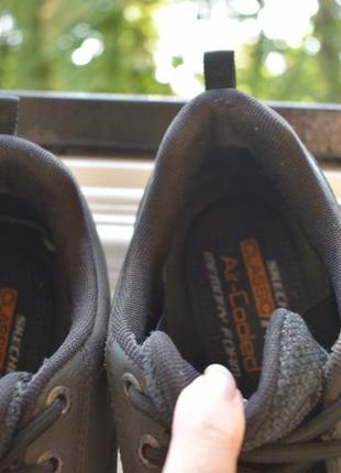 Кожаные легкие кроссовки кросовки мокасины слипоны skechers classic fit memory foam р. 43 28 см3 фото
