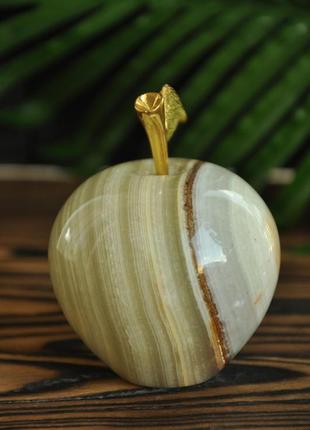 Яблоко из натурального камня оникс, 6.5 см5 фото