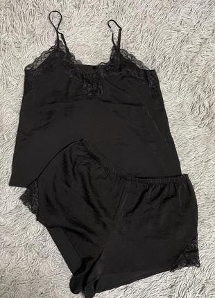 Пижама h&m чёрная
