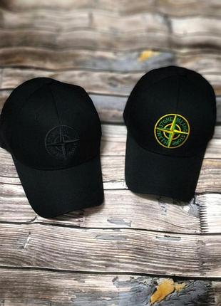 Кепка бейсболка stone island (стон айленд, стоник) с изогнутым козырьком, унисекс wuke one size