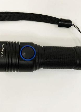 Ліхтарик тактичний акумуляторний ручний bailong r482/r842-t6 | тактичний ліхтар police супер cp-844 яскравий ліхтарик4 фото