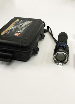 Ліхтарик тактичний акумуляторний ручний bailong r482/r842-t6 | тактичний ліхтар police супер cp-844 яскравий ліхтарик7 фото