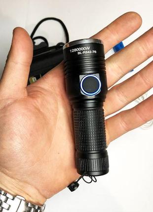 Ліхтарик тактичний акумуляторний ручний bailong r482/r842-t6 | тактичний ліхтар police супер cp-844 яскравий ліхтарик10 фото