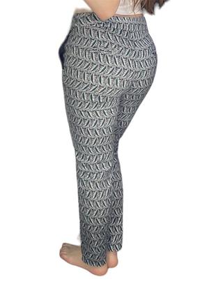 Warehouse брюки в принт с листочками