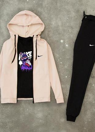 Мужской спортивный трикотажный костюм чоловічий спортивний костюм nike