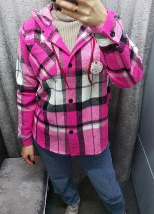 Сорочка рубашка в клітинку жіноча
