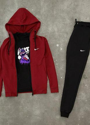 Чоловічий спортивний костюм мужской спортивный трикотажный костюм nike