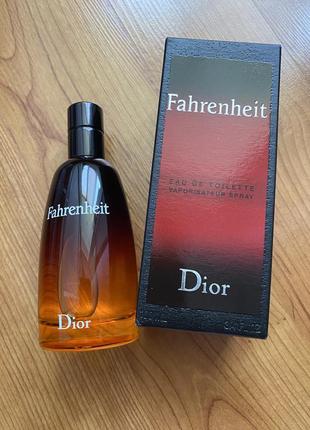 Мужские духи christian dior fahrenheit 100 ml.