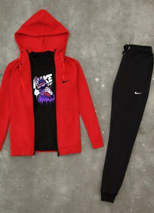 Чоловічий спортивний костюм мужской спортивный трикотажный костюм nike