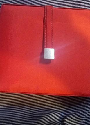 Красная,атласная,вечерняя сумка клатч.10 фото