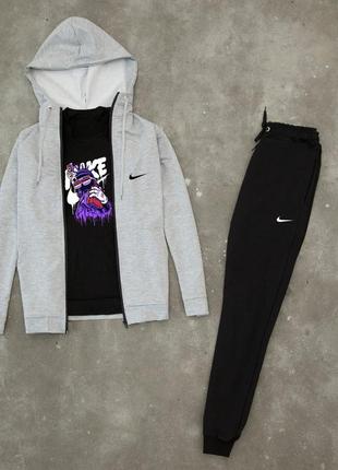Чоловічий спортивний костюм мужской спортивный трикотажный костюм nike