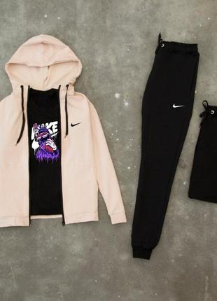 Мужской спортивный трикотажный костюм чоловічий спортивний костюм nike