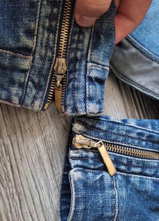 Женская джинсовая куртка джинсовка косуха roberto cavali6 фото