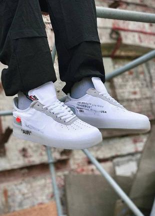 Демисезонное белое кроссовки nike air force x off white 1 low белые мужские кроссовки nike air force off white