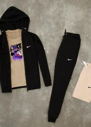 Чоловічий спортивний костюм мужской спортивный трикотажный костюм nike