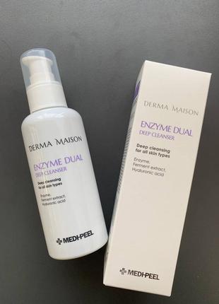 Ензимний гель для глибокого очищення medi-peel enzyme dual deep cleanser 150 мл