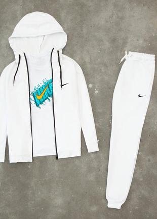 Чоловічий спортивний костюм мужской спортивный трикотажный костюм nike1 фото