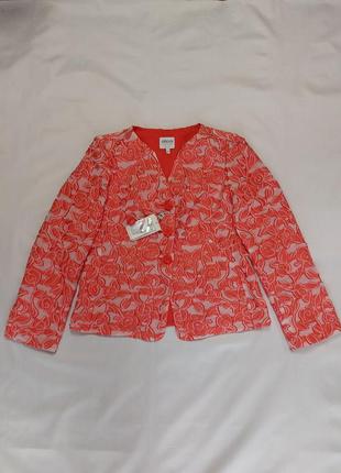 Жакет пиджак armani collezioni orange floral jacquard jacket