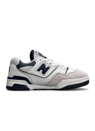 Жіночі кросівки new balance 550 white navy2 фото