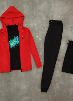 Чоловічий спортивний костюм мужской спортивный трикотажный костюм nike