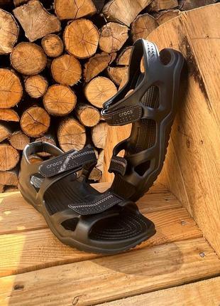 Чоловічі сандалії крокиcrocs swiftwater river sandal чорні