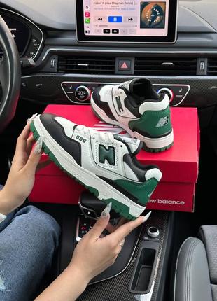 Жіночі кросівки new balance 550 white black green6 фото