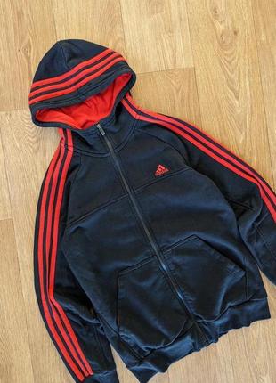 Кофта на молнии зипка б/у адидас adidas 13-14 лет 158-164 см3 фото