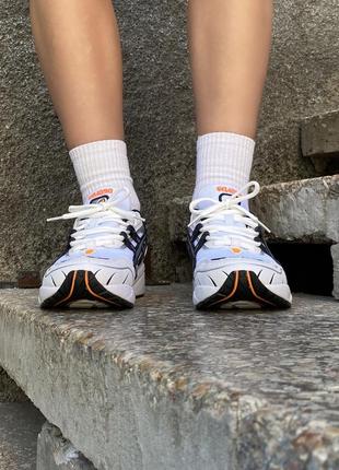 Женские кроссовки asics шипованые gel-1090 white blue orange 36-37-38-39-40-412 фото