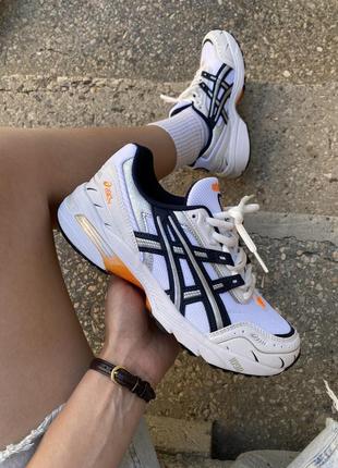 Женские кроссовки asics gel-1090 white blue orange 36-37-38-39-40-41