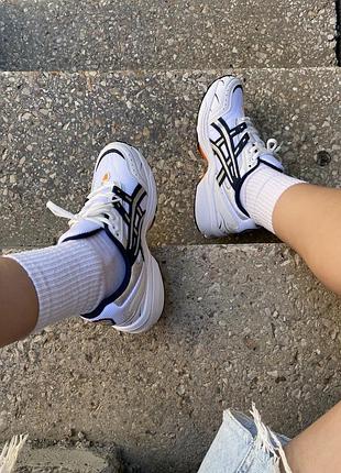 Женские кроссовки asics шипованые gel-1090 white blue orange 36-37-38-39-40-417 фото