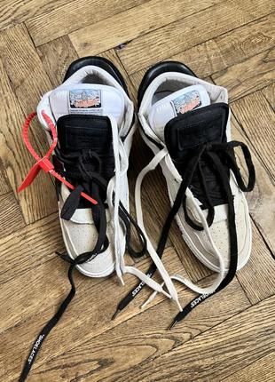 Кроссовки кеды замша кожа off white off-court оригинал куплены были за 23.500 грн размер фактически полный 41 26 см3 фото