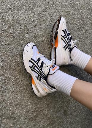 Женские кроссовки asics шипованые gel-1090 white blue orange 36-37-38-39-40-419 фото