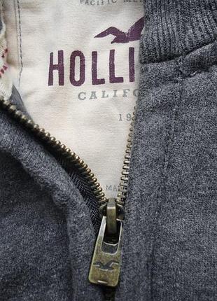 Кофта толстовка hollister california surf crew серая (s)