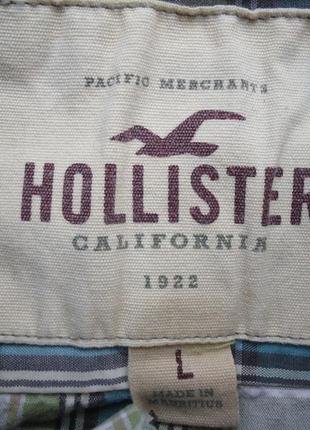 Рубашка hollister california в клетку размер (l)8 фото