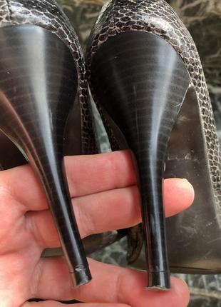 Супер туфли принт рептилии модный узкий нос graceland3 фото
