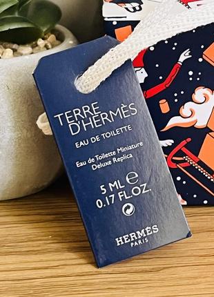 Оригинальный миниатюрный парфюм туалетная вода hermes terre d’hermes оригинал парфюм туалетная4 фото