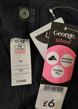 Штани george school шкільні брюки 11 12 років 146 152 см трикотаж7 фото