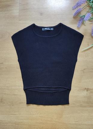 Черный кроп топ fb sister