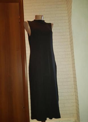 Трикотажное базовое платье2 фото