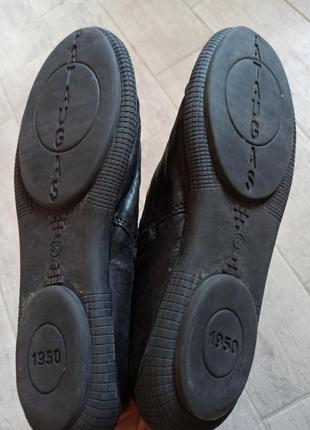 Шкіряні черевики на плоскій підошві, ботинки pataugas7 фото