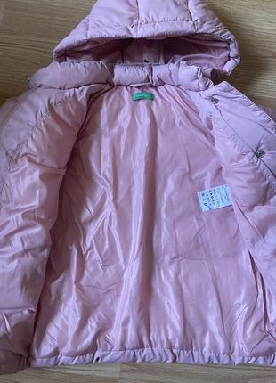 Рожева куртка benetton 3