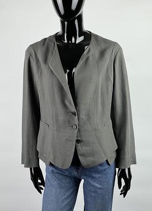 Дизайнерский льняной пиджак класса люкс винтаж