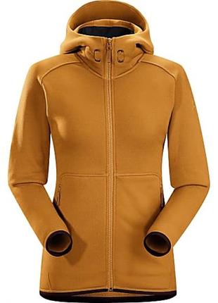 Жіноче утеплене худі на замку arcteryx w maeven hoody honey bee polartec1 фото